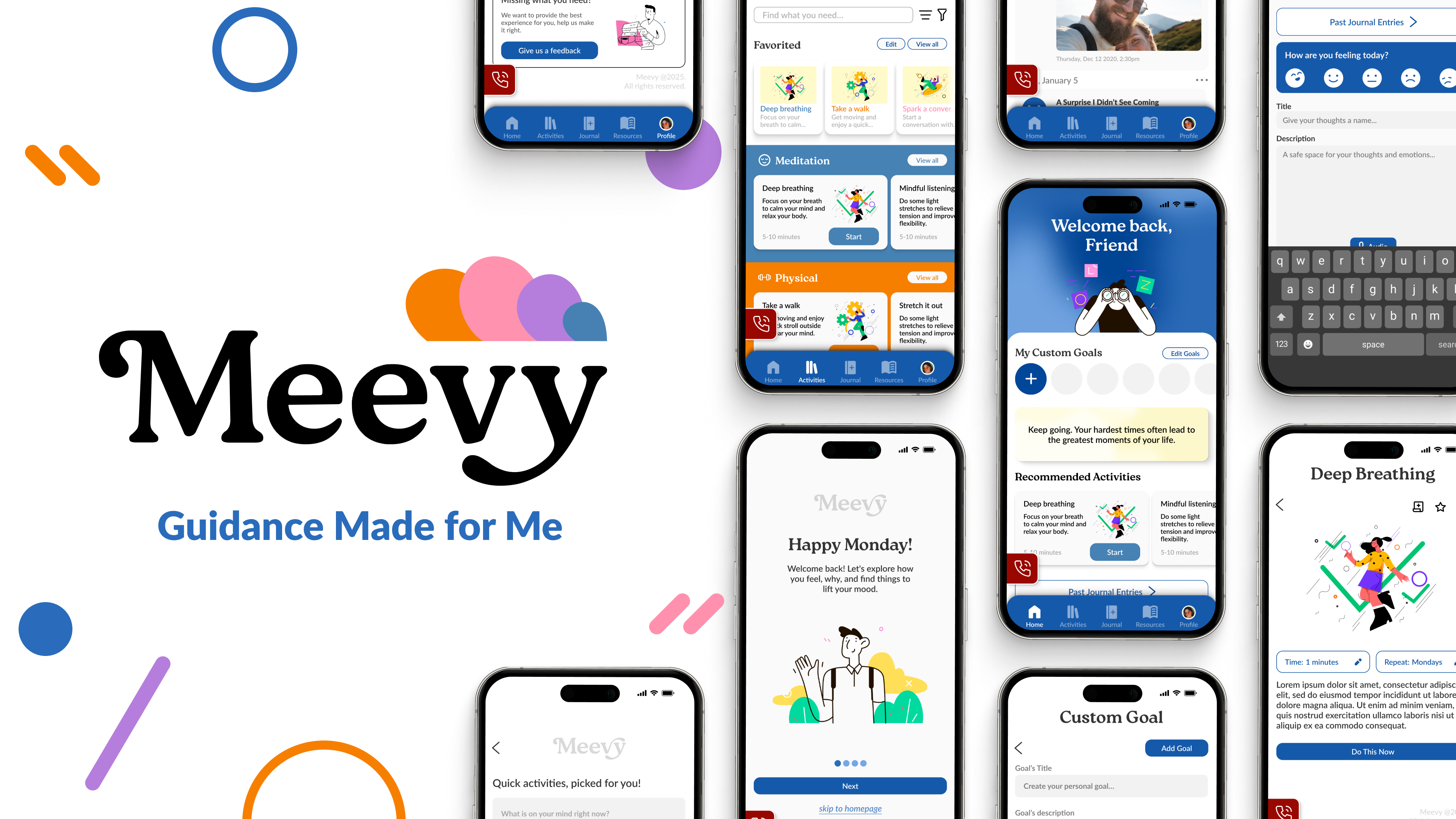 Meevy App, Personalized Mental Health Support for me